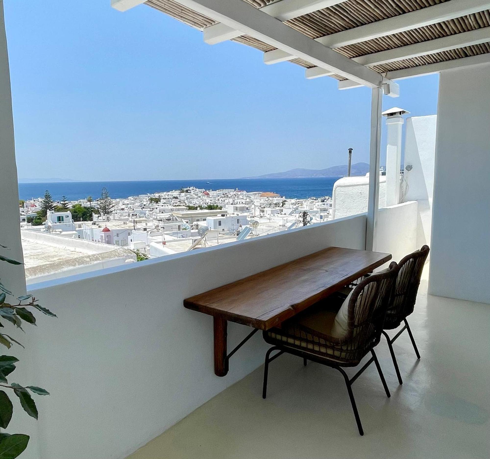Mykonian Starling - Town N' Sunset View Apartment Mykonos Town Екстериор снимка